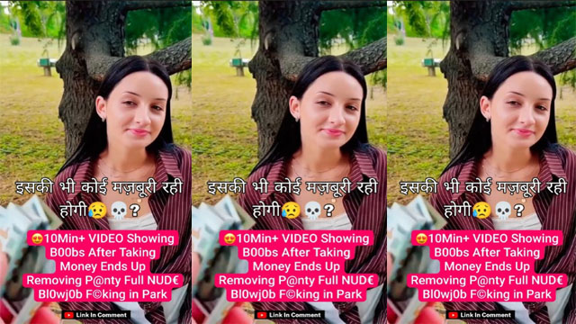 Beautiful Girl Taking Money Ends up Removing – Panty,Full Nude Blowjob Fucking in Park Licked Video